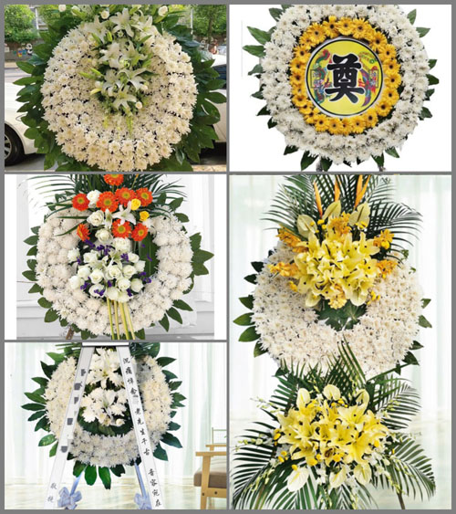 广东江门市台山市端芬镇寻皇村花圈速递
